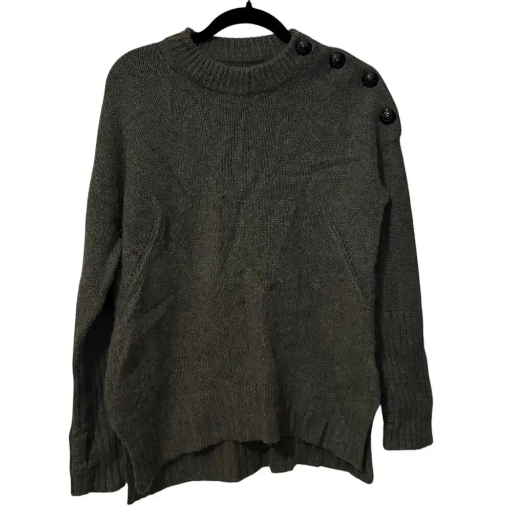 Zadig & Voltaire Green 100% Cashmere Malta Knit Sweater Size XS - Picture 4 of 9